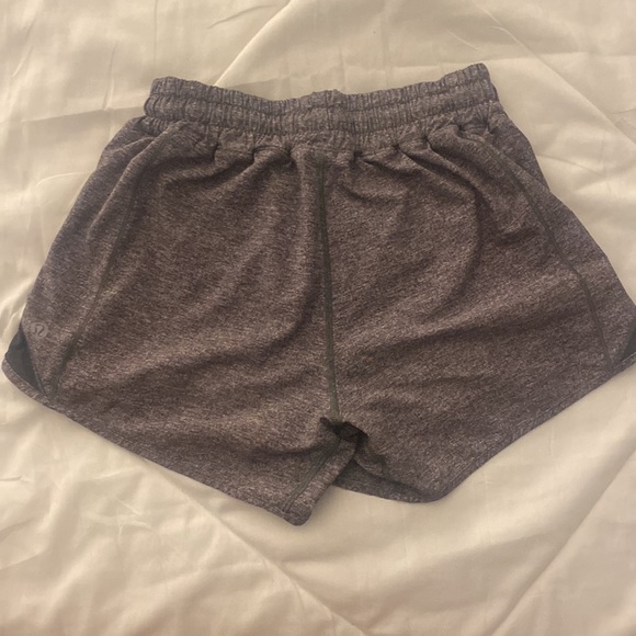 Grey lululemon Hotty hot shorts low rise 4” - Picture 3 of 3